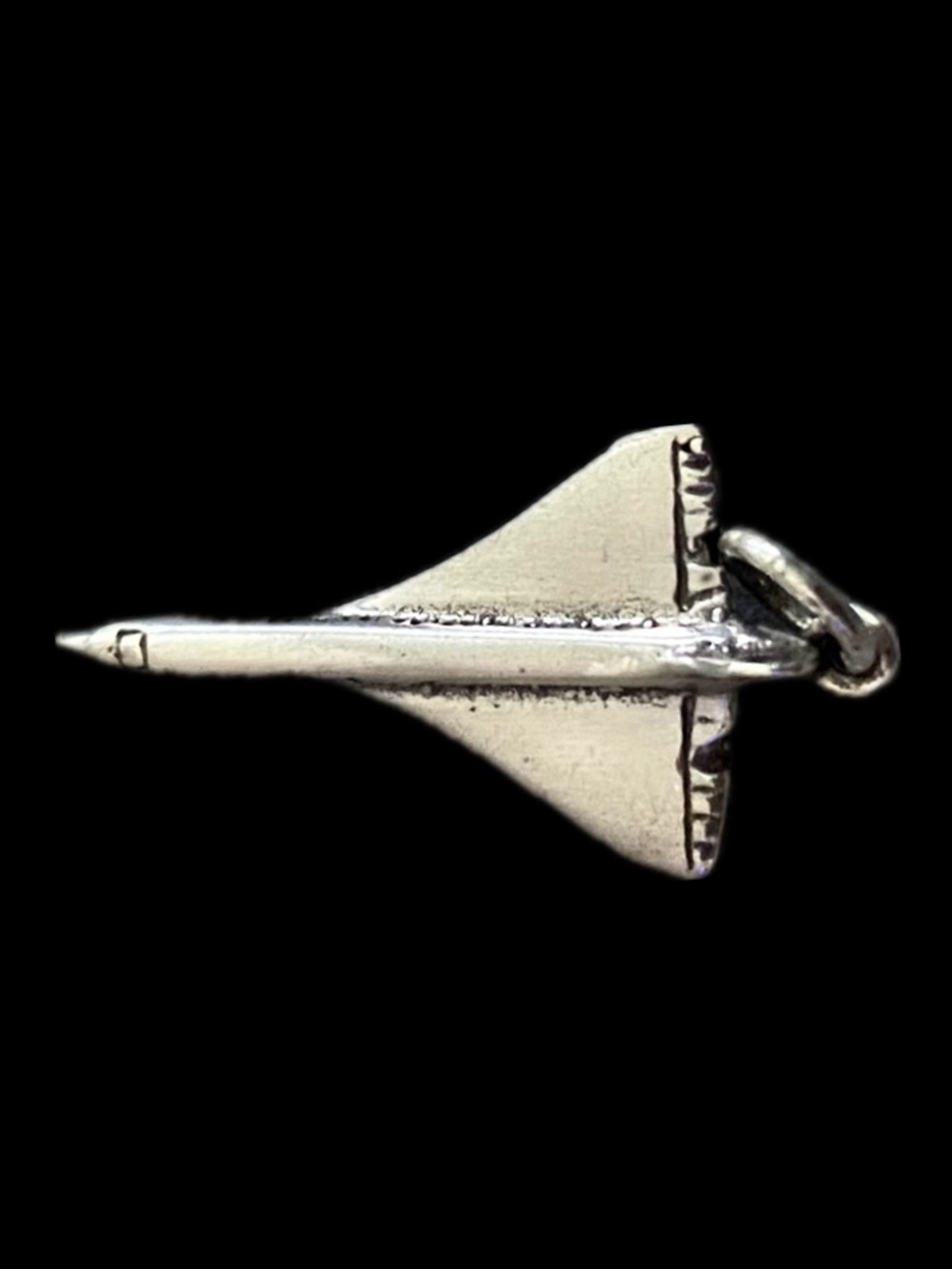 Vintage Sterling Silver Concorde Supersonic Jet 3D Charm / Pendant